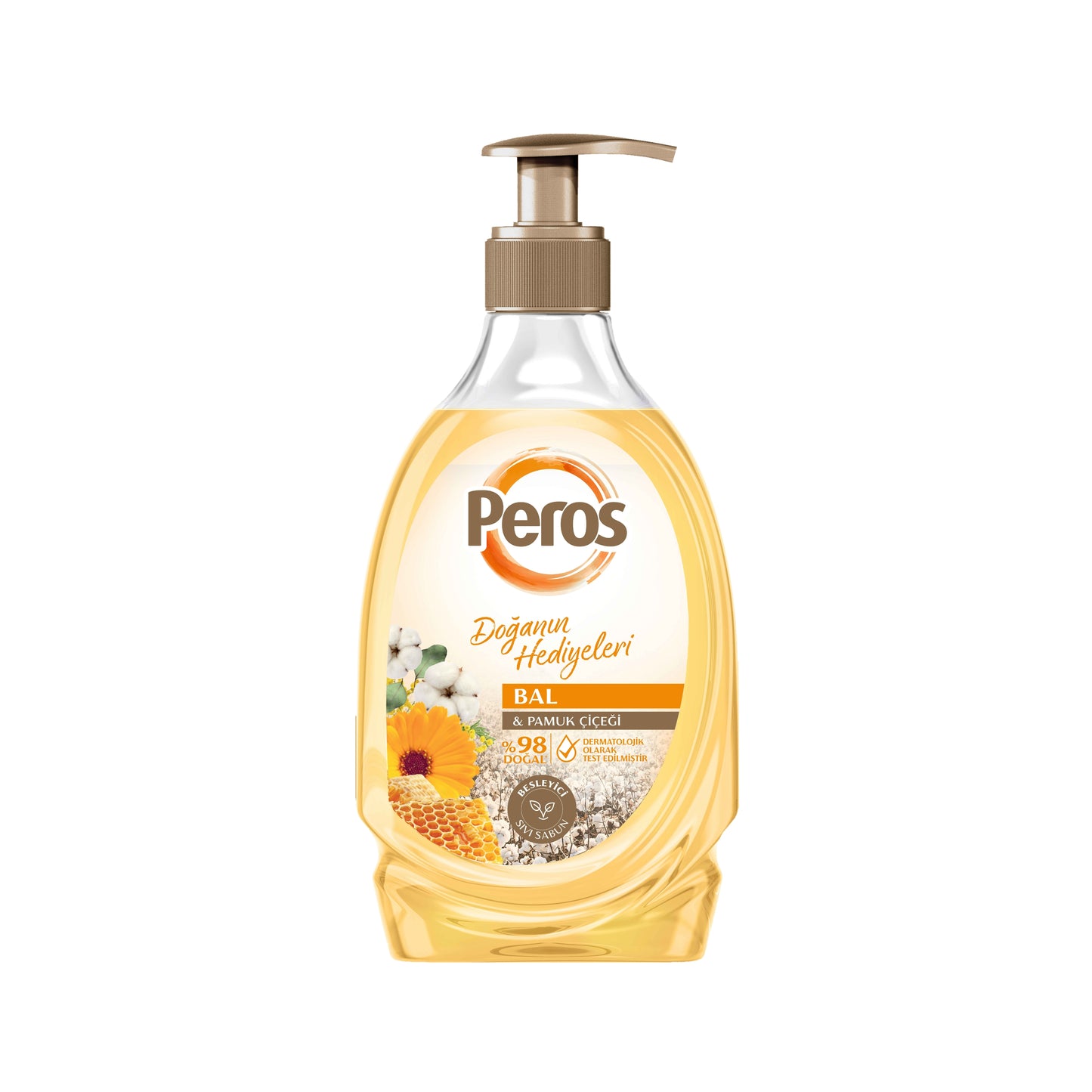 Peros Vloeibare Zeep Honing & Katoenbloem 400gr
