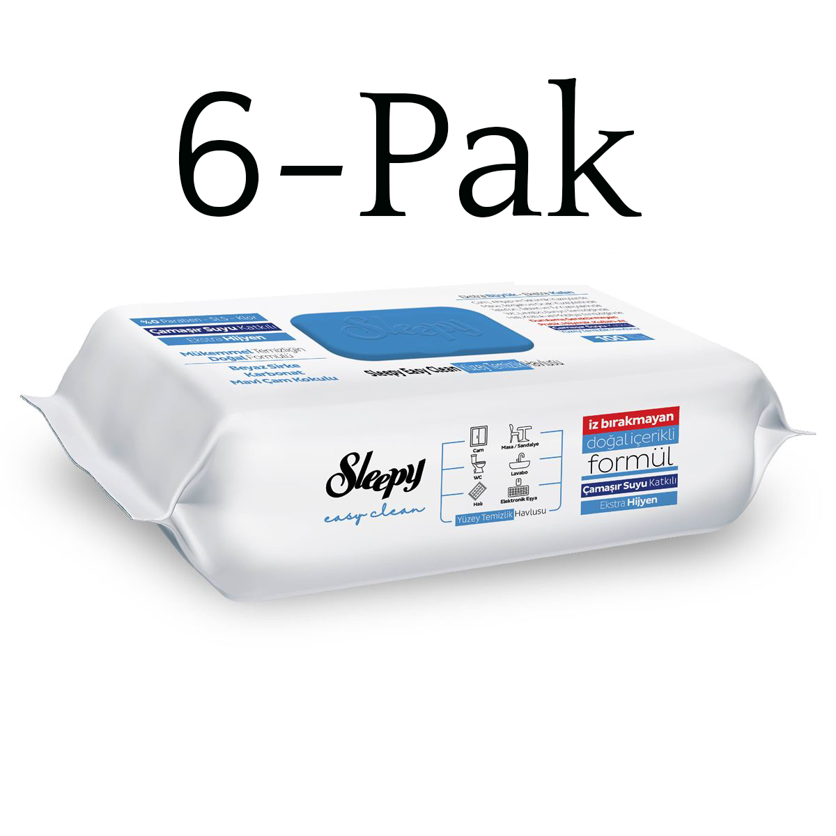 Sleepy Easy Clean Oppervlaktereinigingsdoekje - Bleekmiddeladditief x6