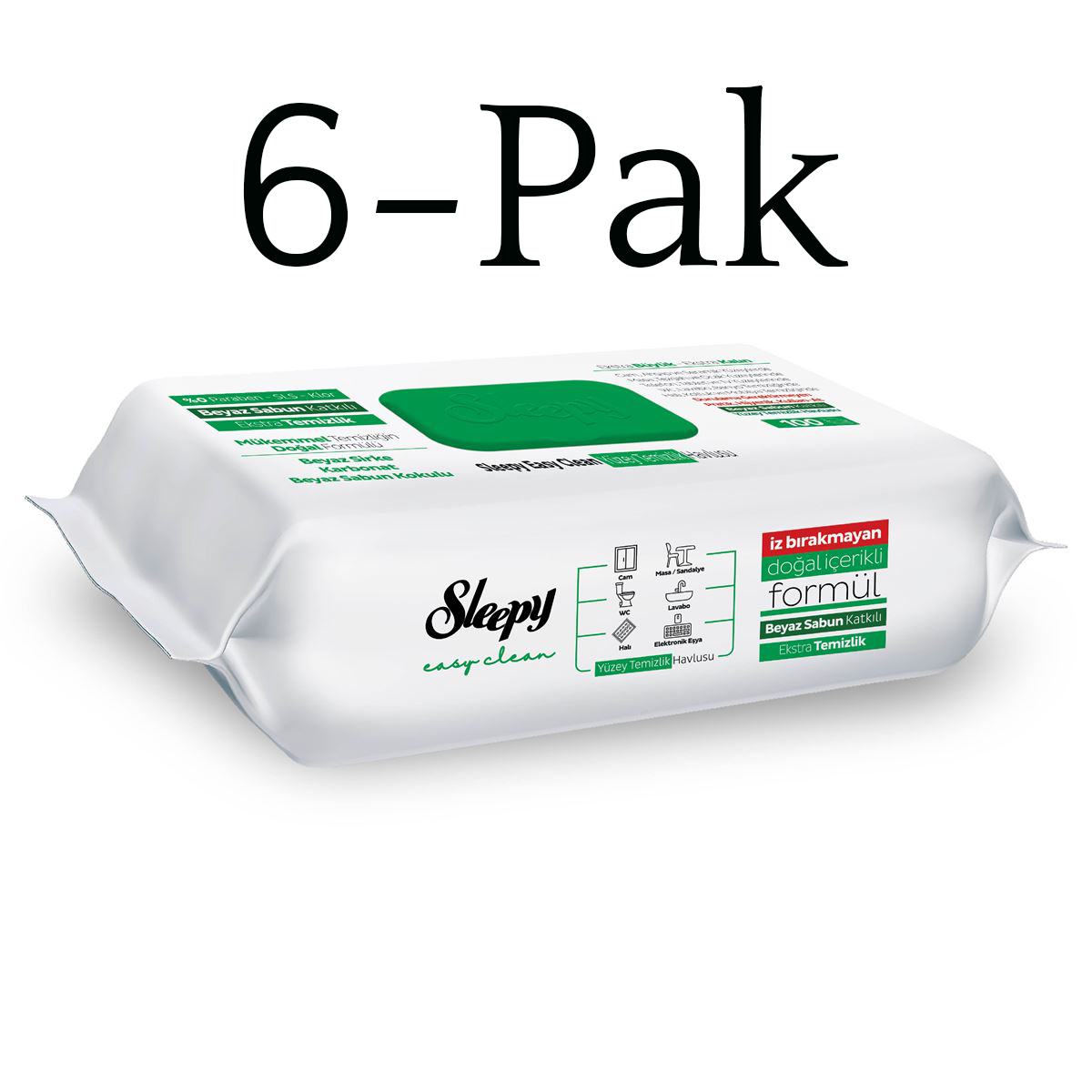 Sleepy Easy Clean Oppervlaktereinigingsdoekje - Witte Zeep x6