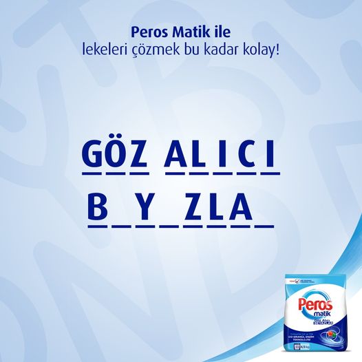 Peros Matik Toz Deterjan - Göz Alıcı Beyazlar 10kg