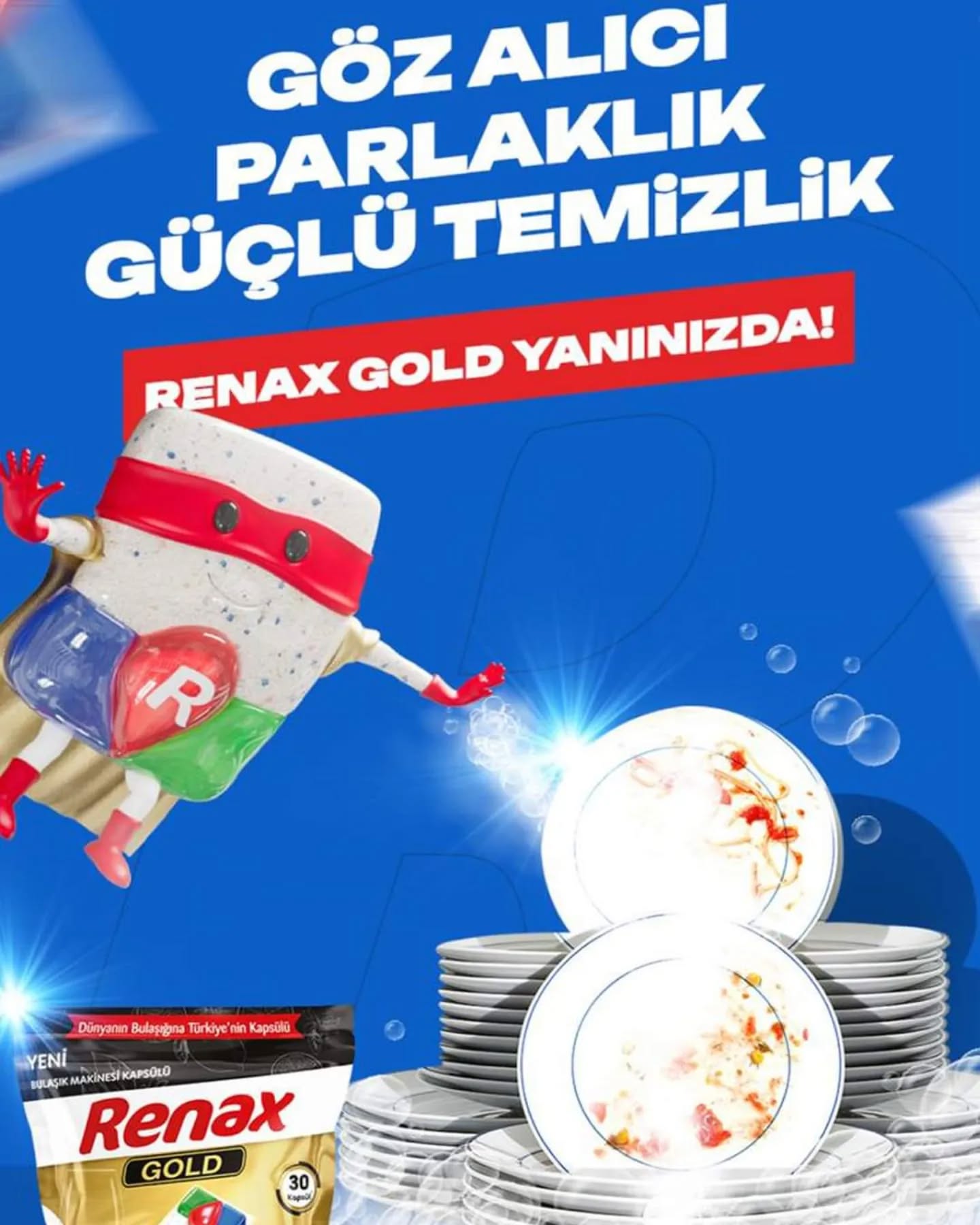 Renax GOLD Vaatwastabletten All-in-One (30 stuks)