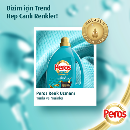 Peros Color Expert Sıvı Deterjan - Yünlüler ve Narinler 3L