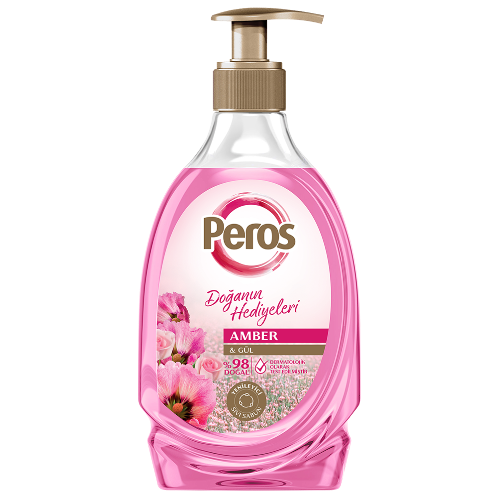 Peros Vloeibare Zeep Amber & Roos 400ml