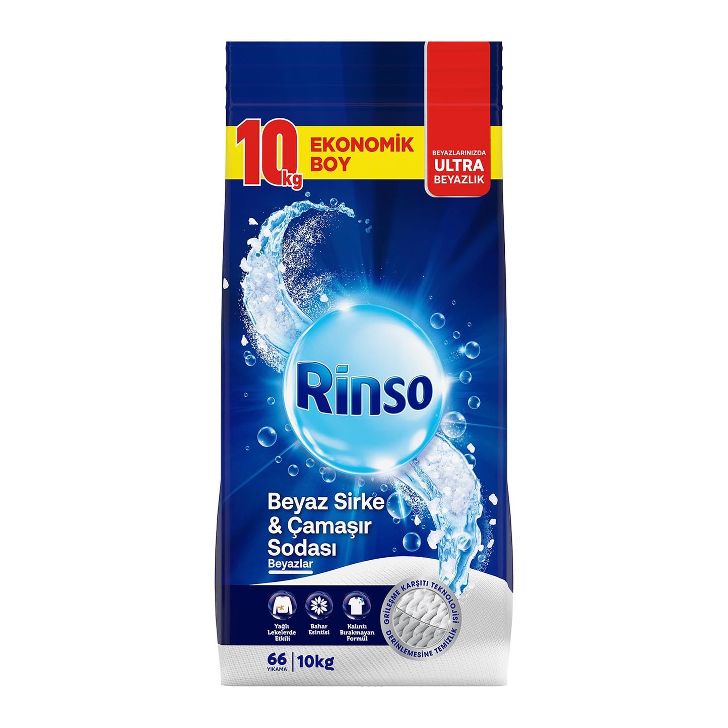 Rinso Poederwasmiddel 10 kg - 2 stuks (kleuren + wit)