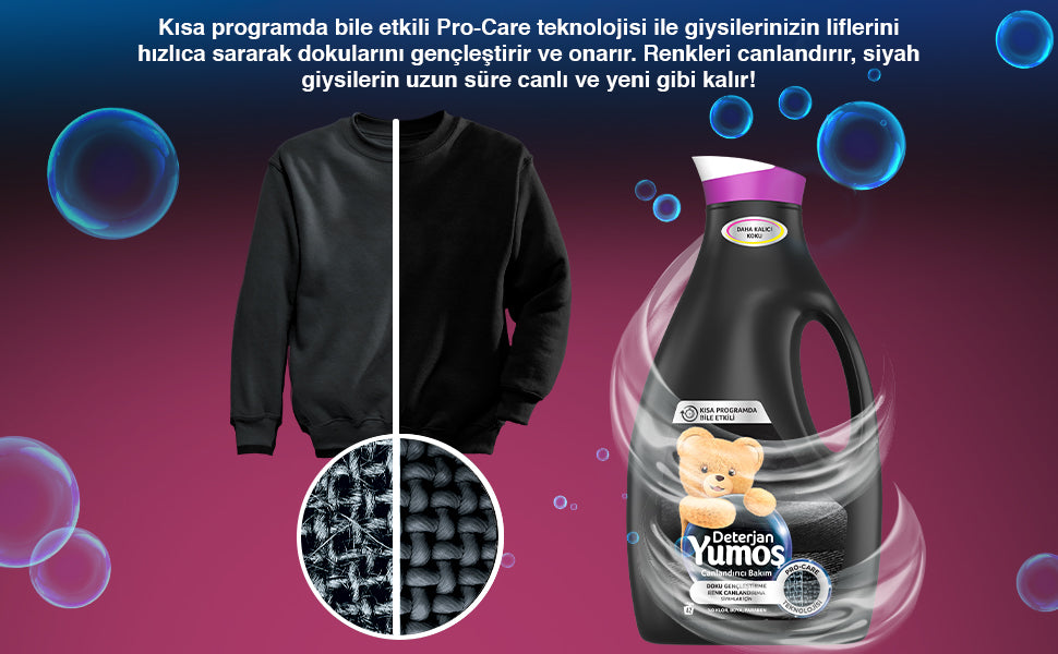 Yumoş Black and Dark Clothes Liquid Detergent - 2520 Ml